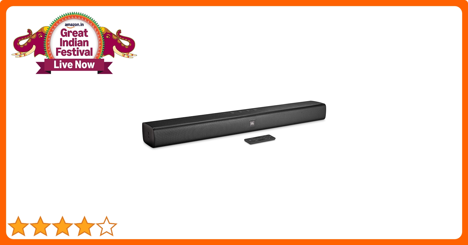 JBL Bar 2.0 by Harman Wireless Soundbar with Built-in Dual